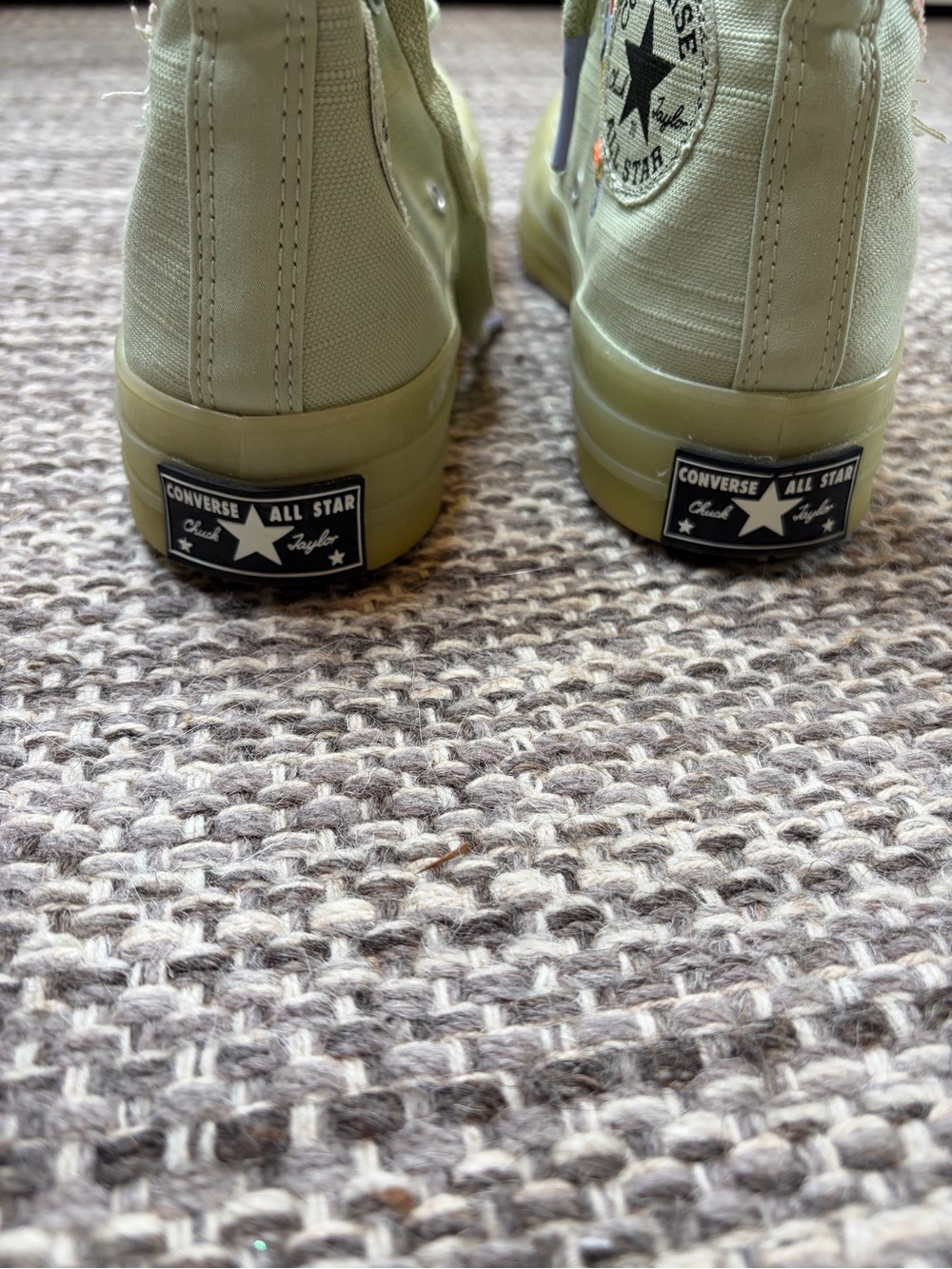 Converse Chuck 70 High “We are All Stronger Together” Sneaker Green Floral - Picture 5 of 10